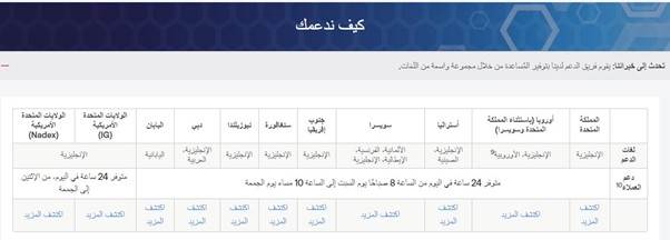 خدمة العملاء